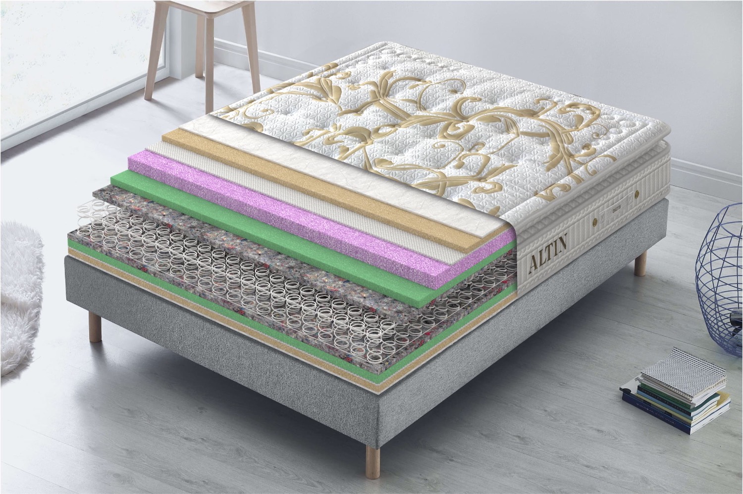 تشک آلتین فنر شش زون 18 سال