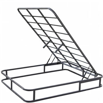 کفی تخت خواب جکدار فلزی نیم گرد irn600