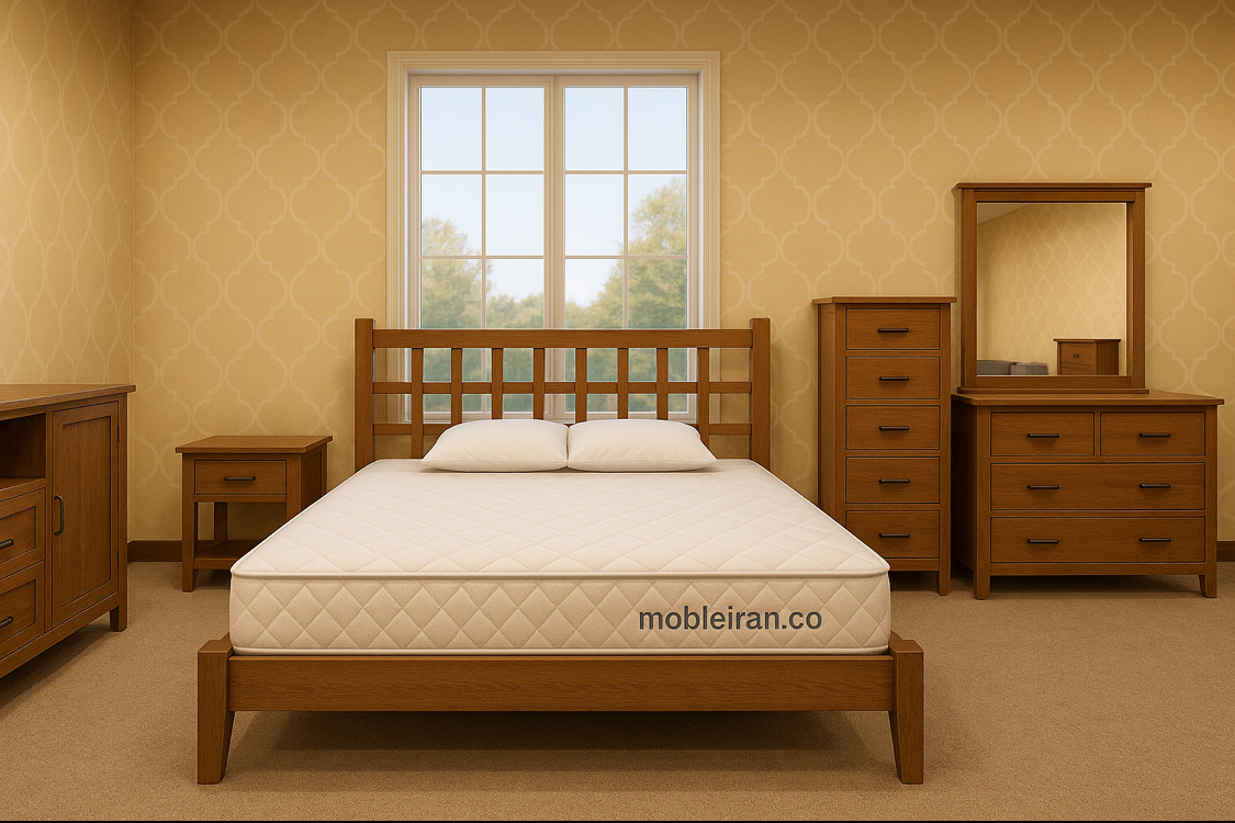تخت خواب چوبی wo45