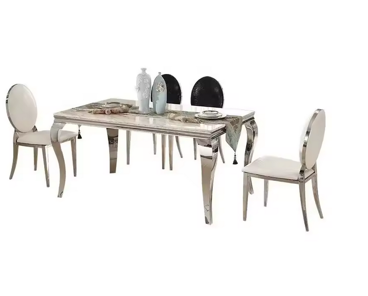 میز ناهار خوی تمام استیل مدل کلاسیک