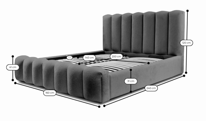 تخت تدی مدل پالازا